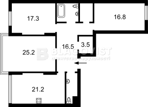 Квартира W-7379938, Дніпровська наб., 14а, Київ - Фото 11