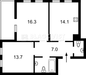 Квартира W-7381228, Бердника Олеся, 1г, Киев - Фото 4