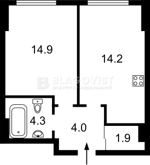 Квартира W-7386760, Фортечный тупик (Тверской тупик), 7, Киев - Фото 12