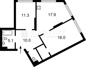 Квартира W-7434410, Причальная, 10, Киев - Фото 14