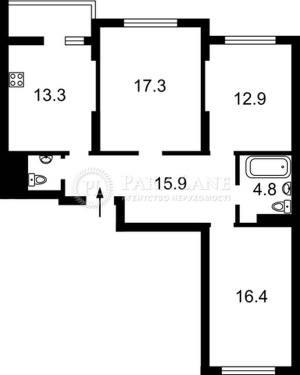Квартира W-7381185, Заболотного Академика, 15, Киев - Фото 3