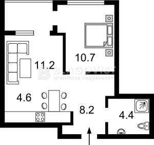Квартира W-7376849, Заречная, 1в, Киев - Фото 10