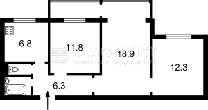 Квартира W-7389052, Новогоспитальная (Щорса пер.), 5а, Киев - Фото 2