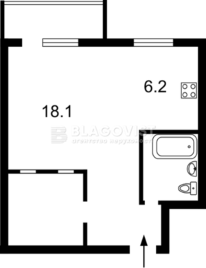 Квартира W-7400130, Міхновського Миколи бульвар (Дружби Народів бульвар), 25, Київ - Фото 3