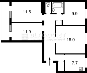 Квартира W-7420266, Гетьмана Вадима (Індустріальна), 44а, Київ - Фото 2