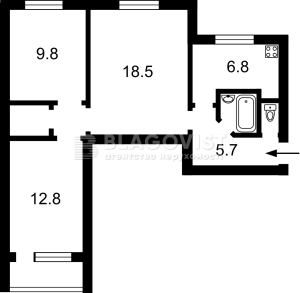 Квартира W-7420838, Берестейський просп. (Перемоги просп.), 20, Київ - Фото 3