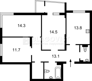 Квартира W-7425713, Виговського Івана (Гречка Маршала), 10м, Київ - Фото 3