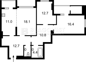 Квартира W-7393943, Костанайская (Кустанайская), 13, Киев - Фото 3