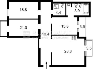Квартира W-7415932, Саксаганского, 68/21, Киев - Фото 3