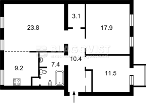 Квартира W-7423280, Тарасівська, 3, Київ - Фото 1