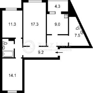 Квартира W-7393488, Чавдар Елизаветы, 28, Киев - Фото 2
