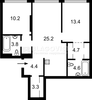 Квартира W-7404301, Ужгородский пер., 4/1, Киев - Фото 10