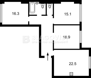 Квартира W-7411365, Максимовича Михайла (Трутенка Онуфрія), 32а, Київ - Фото 7