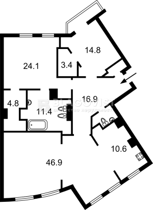 Квартира W-7418336, Гетьмана Скоропадського Павла (Толстого Льва), 39, Київ - Фото 3