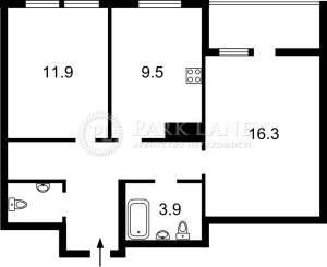 Квартира W-7437697, Бердника Олеся, 1в, Киев - Фото 10