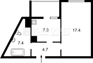 Квартира W-7405768, Чавдар Елизаветы, 34, Киев - Фото 14