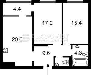 Квартира W-7432319, Сверстюка Евгения (Расковой Марины), 6д, Киев - Фото 2