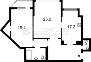 Квартира W-7438634, Срібнокільська, 1, Київ - Фото 1