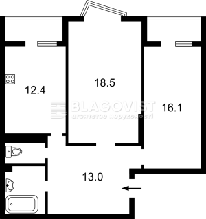 Квартира W-7411741, Драгоманова, 2а, Киев - Фото 12