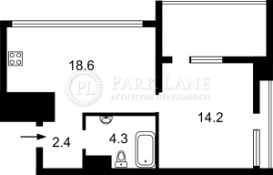 Квартира W-7423372, Ґарета Джонса (Хохлових Сім'ї), 12, Київ - Фото 8