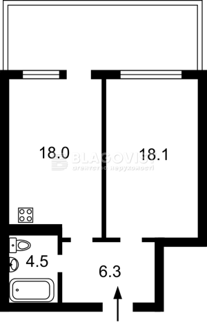 Квартира W-7423506, Выговского Ивана (Гречко Маршала), 42, Киев - Фото 11