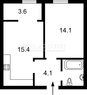 Квартира W-7428338, Максимовича Михайла (Трутенка Онуфрія), Київ - Фото 13