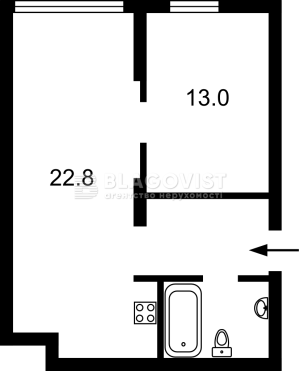 Квартира W-7433696, Салютна, 2-6, Київ - Фото 11
