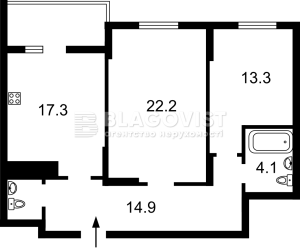 Квартира W-7434150, Никольско-Слободская, 8, Киев - Фото 3