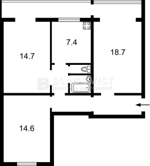 Квартира W-7436305, Лесной просп., 6а, Киев - Фото 14