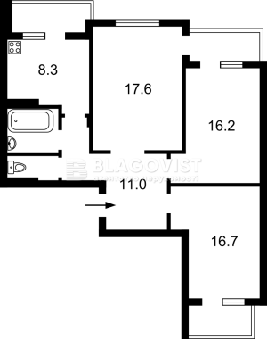 Квартира W-7434816, Червоної Калини просп. (Маяковського Володимира просп.), 70, Київ - Фото 3