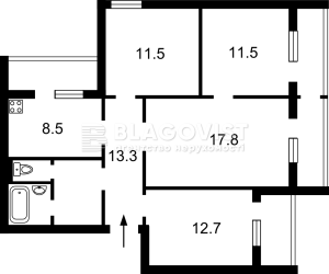 Квартира W-7435141, Закревського М., 23, Київ - Фото 2