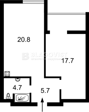 Квартира W-7436054, Музейный пер., 8б, Киев - Фото 13