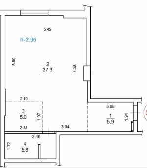 Квартира W-7436459, Верхогляда Андрія (Драгомирова Михайла), 14а, Київ - Фото 15