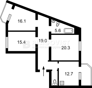 Квартира W-7434705, Новое шоссе, 14, Буча (город) - Фото 2