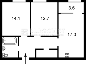 Квартира W-7437756, Максимовича Михайла (Трутенка Онуфрія), Київ - Фото 3