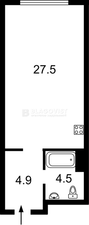 Квартира W-7447998, Максимовича Михайла (Трутенка Онуфрія), 26б, Київ - Фото 5