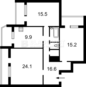 Квартира W-7449829, Леси Украинки бульв., 21б, Киев - Фото 2