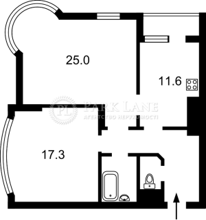 Квартира W-7452130, Дніпровська наб., 26а, Київ - Фото 2