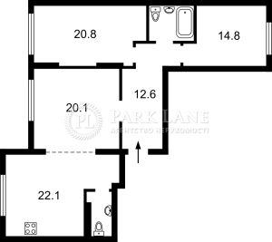Квартира W-7453955, Максимовича Михайла (Трутенка Онуфрія), 32б, Київ - Фото 2