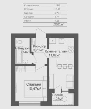 Квартира W-7413752, Вереснева, Гостомель - Фото 2