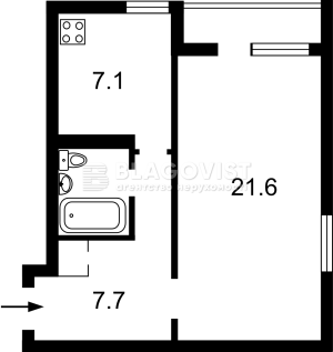 Квартира W-7379557, Митрополита Андрія Шептицького (Луначарського), 7, Київ - Фото 1