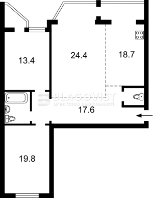 Квартира W-7417817, Здановской Юлии (Ломоносова), 60а, Киев - Фото 1