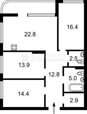 Квартира W-7373717, Причальная, 12, Киев - Фото 5