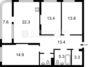 Квартира W-7373720, Причальная, 14, Киев - Фото 9
