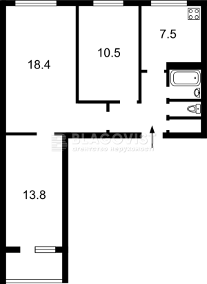 Квартира W-7425680, Нестайка Всеволода (Мільчакова О.), 5, Київ - Фото 2