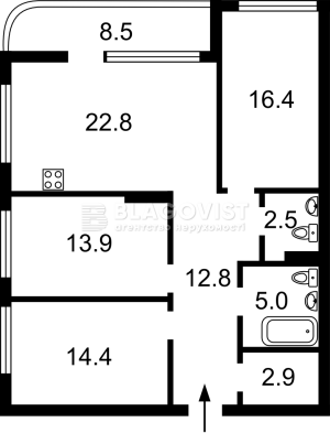 Квартира W-7425687, Причальная, 8, Киев - Фото 4