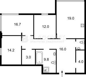 Квартира W-7429302, Кишки Самийла (Конева Маршала), 12а, Киев - Фото 6