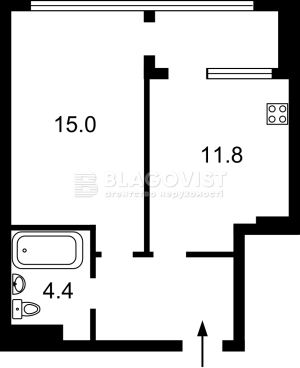 Квартира W-7434553, Семьи Кристеров, 20, Киев - Фото 5