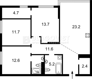 Квартира W-7434562, Европейского Союза просп. (Правды просп.), 10/2, Киев - Фото 4