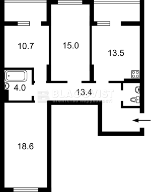 Квартира W-7442844, Каховская (Никольская Слободка), 62а, Киев - Фото 15